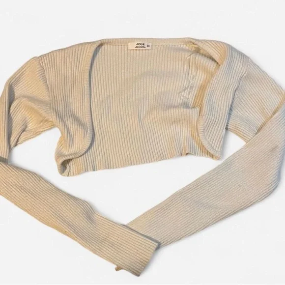 Ardene Off-White Ribbed Sweater - Picture 2 of 3